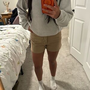 Moda Tan High Waist Shorts